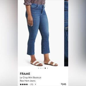 Frame cropped jeans